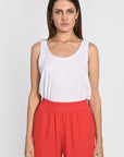 TANK TOP "K" MIA WHITE