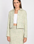 VESTE TWEED JASMINE EMERAUDE