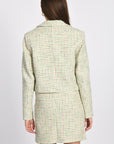 VESTE TWEED JASMINE EMERAUDE