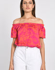 TOP SMOCK ROSA FUCHSIA/ORANGE