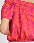 TOP SMOCK ROSA FUCHSIA/ORANGE