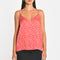 TOP LILY FLEURS LIBERTY ROUGE