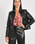 VESTE SIMILI CUIR KENDALL NOIR