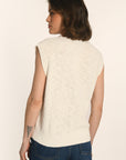 PULL SANS MANCHES - BLANC - AUDREY