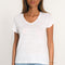 T-SHIRT COL V - LOUISE - STRAWBERRY