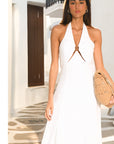 ROBE MIDI - ALICE - BLANC