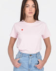 T-SHIRT CŒUR ROSE