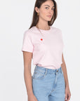 T-SHIRT CŒUR ROSE