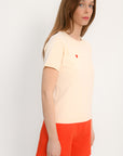 TEE SHIRT - COEUR - CREME
