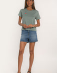 TEE SHIRT - COEUR - SAUGE