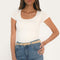 TEE SHIRT MANCHES COURTES - VIRGINI - HIBISCUS