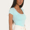 TEE SHIRT MANCHES COURTES - VIRGINI - HIBISCUS