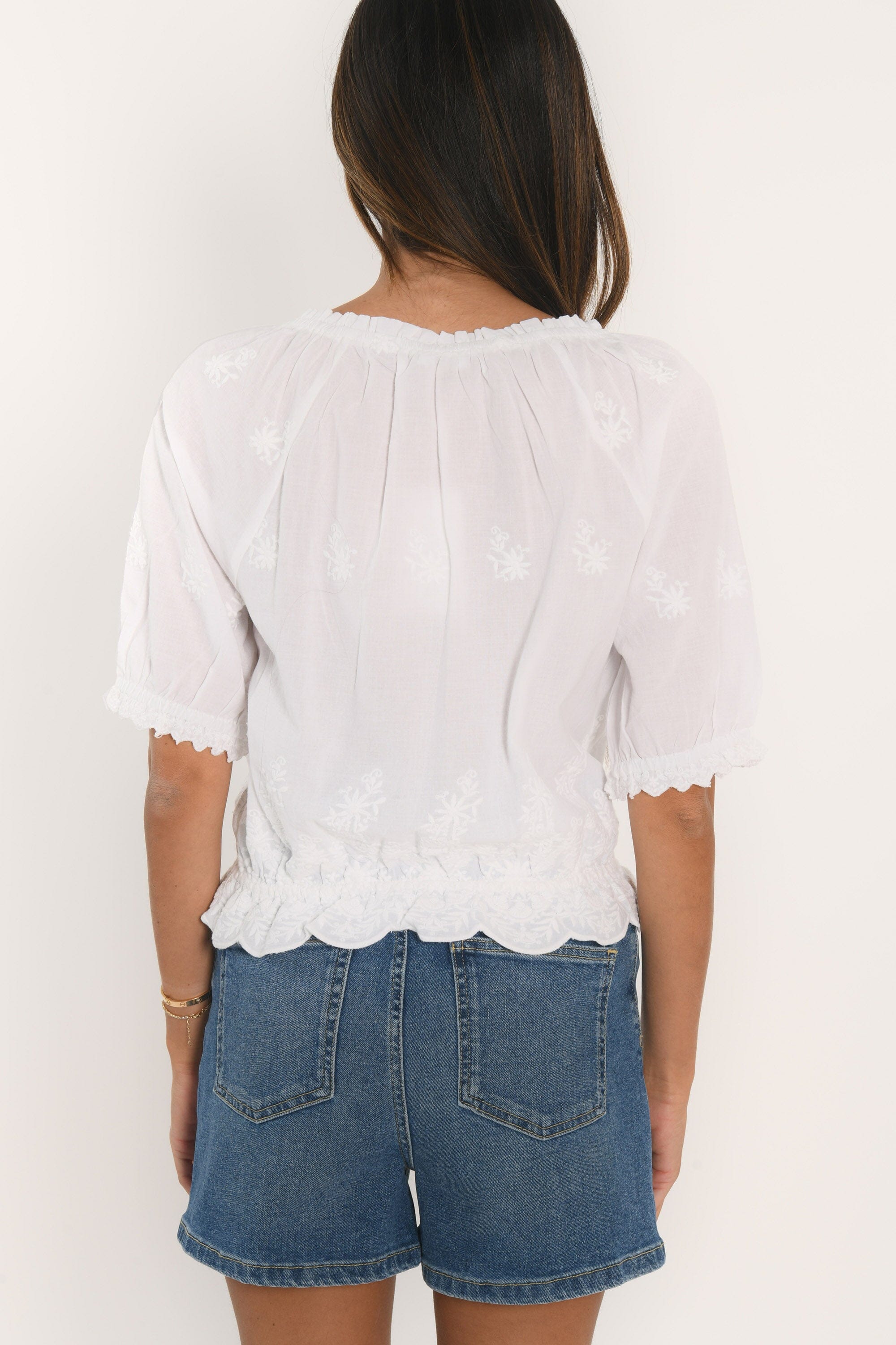 BLOUSE - AMALFI - BLANC OPTIQUE CHEMISIER NEW KOOKAI Mode Kookai