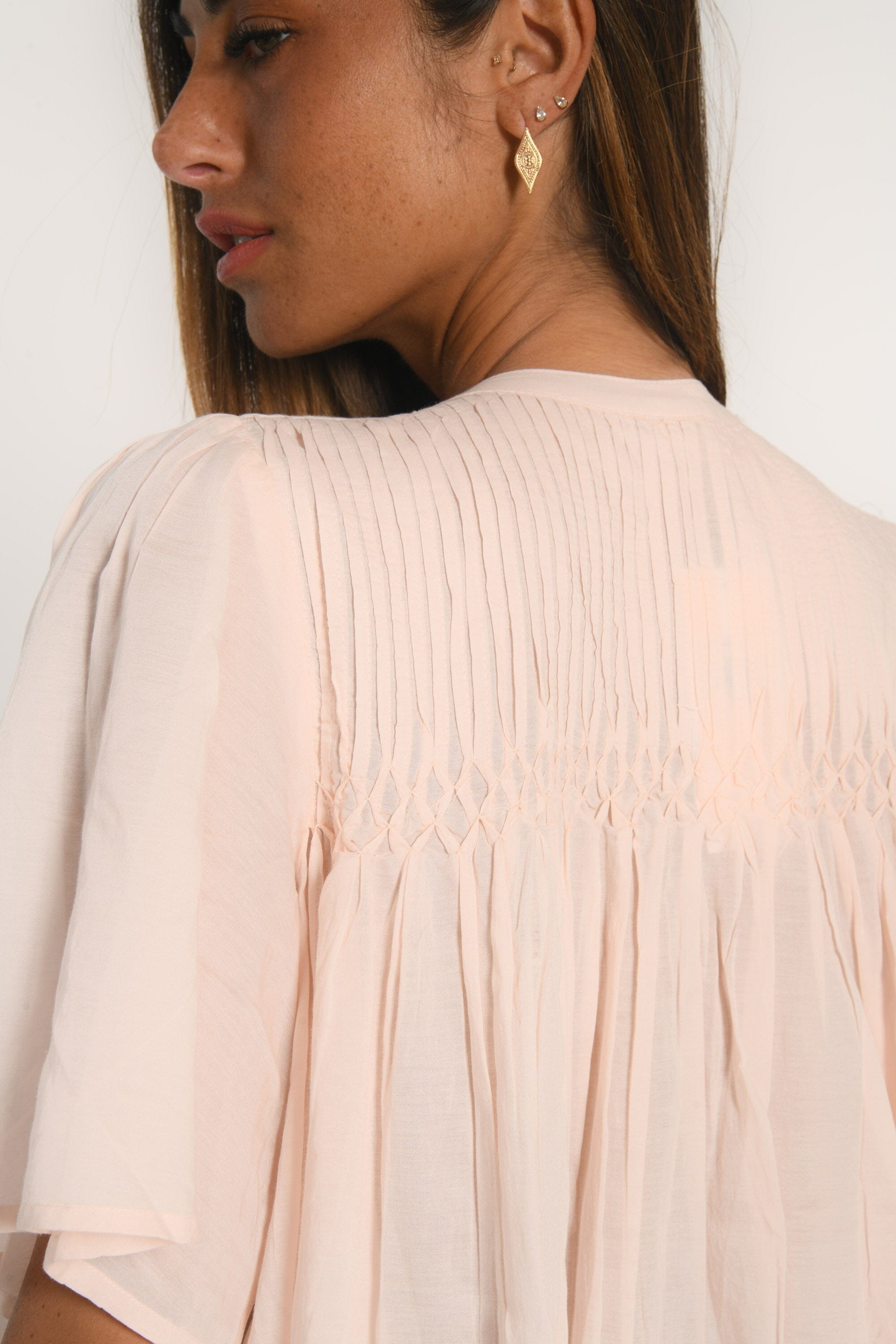 BLOUSE - ANAHI - ROSE POUDRE CHEMISIER NEW KOOKAI Mode Kookai