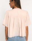 BLOUSE - ANAHI - ROSE POUDRE CHEMISIER NEW KOOKAI Mode Kookai
