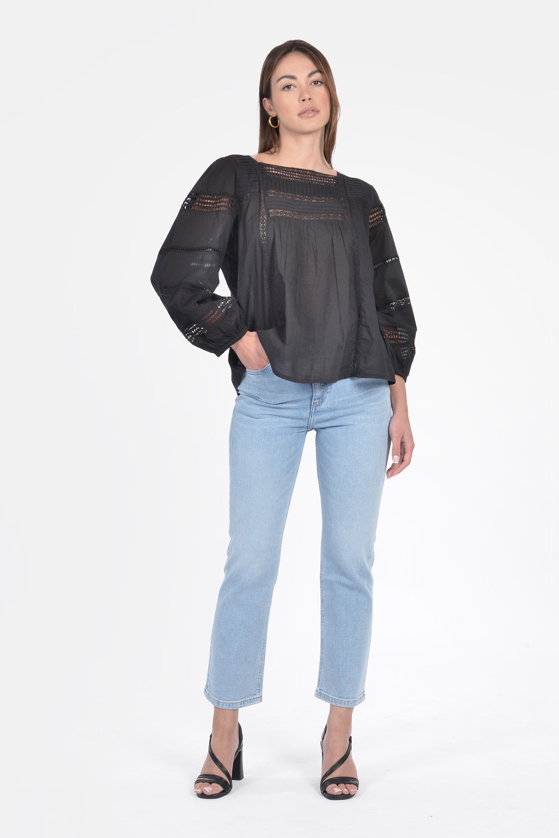 BLOUSE ANYA BLACK CHEMISIER KOOKAI Mode Kookai