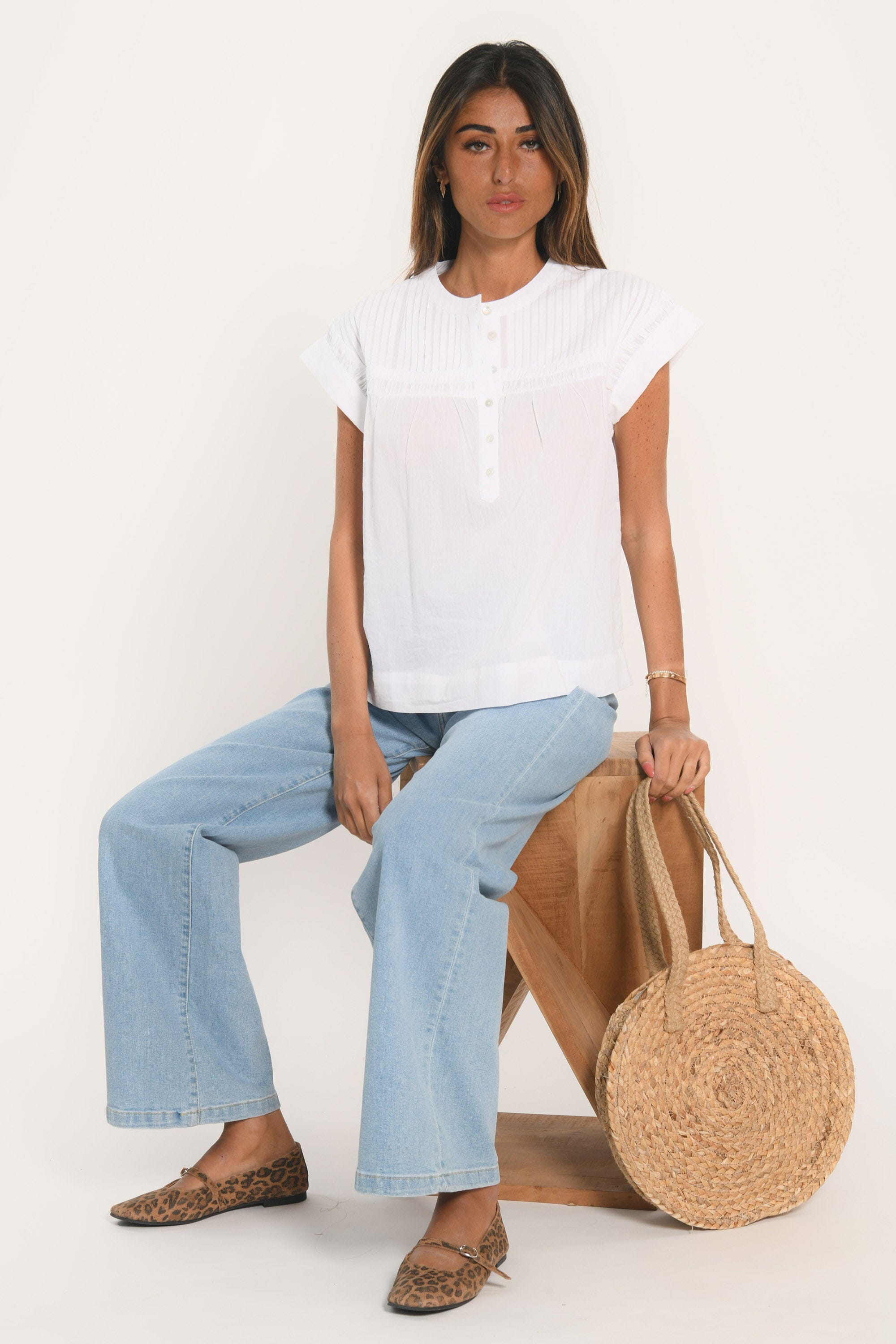 BLOUSE - ARCHIE - BLANC CHEMISIER NEW KOOKAI Mode Kookai