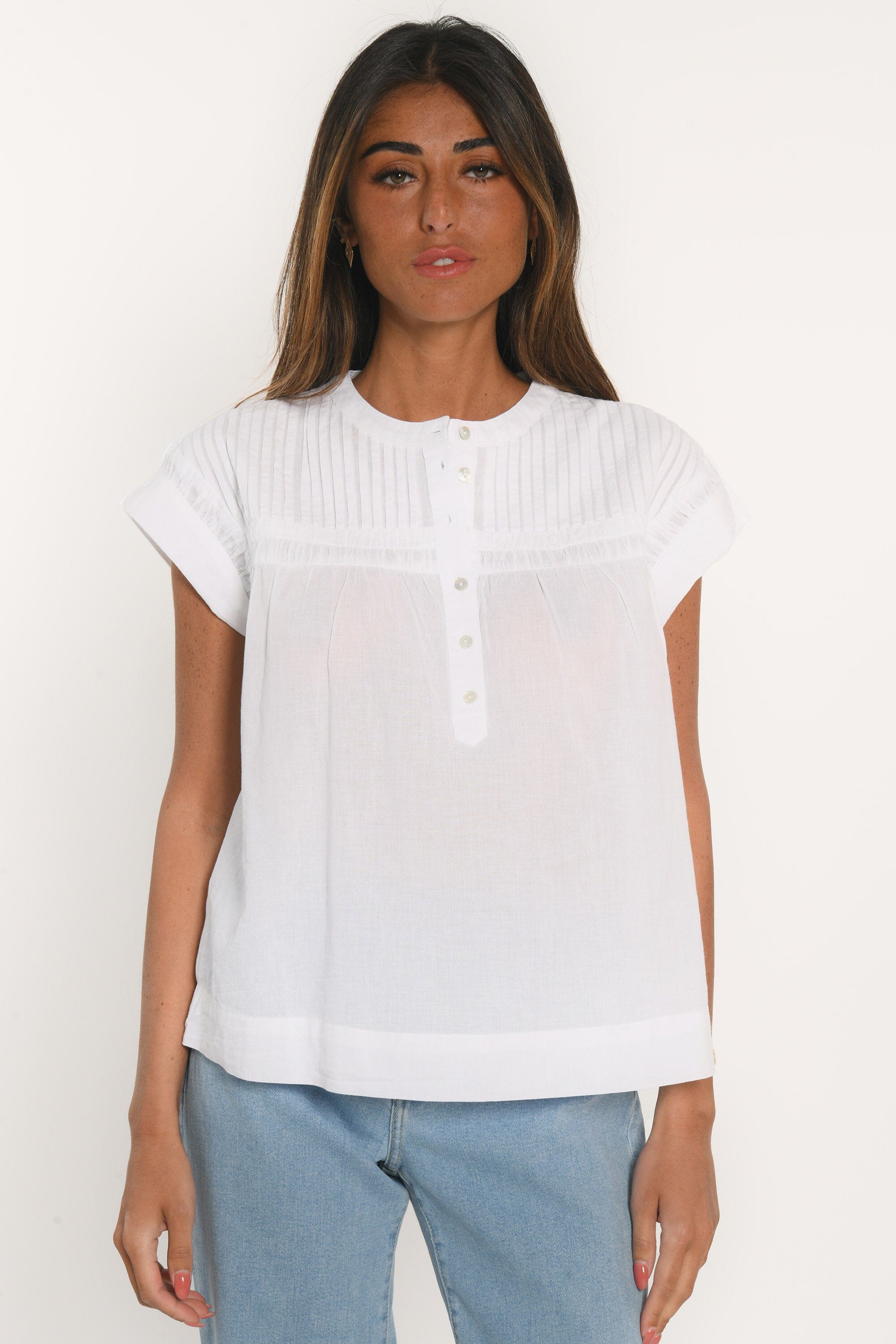 BLOUSE - ARCHIE - BLANC CHEMISIER NEW KOOKAI Mode Kookai