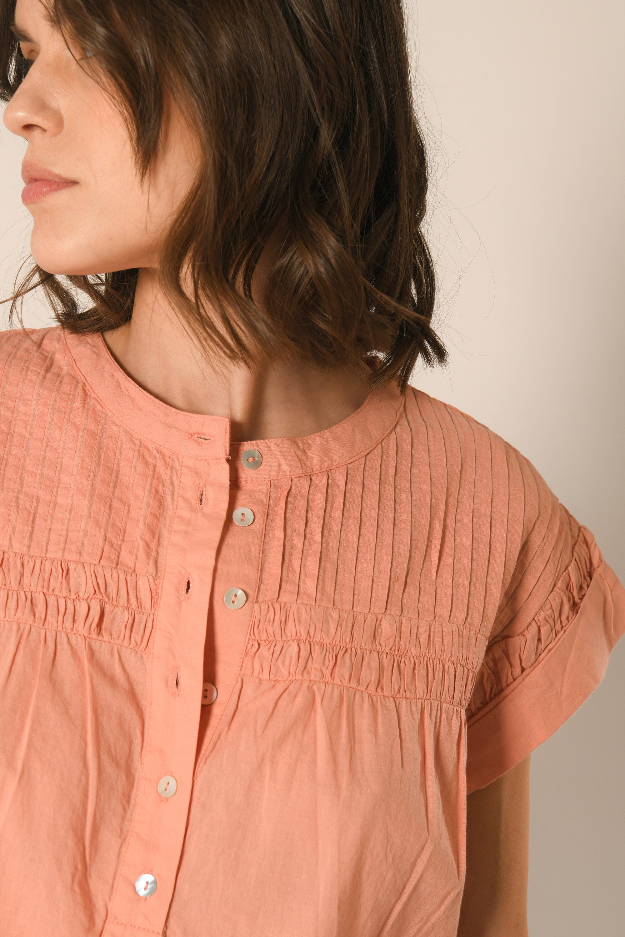 BLOUSE - ARCHIE - TERRACOTTA CHEMISIER NEW KOOKAI Mode Kookai