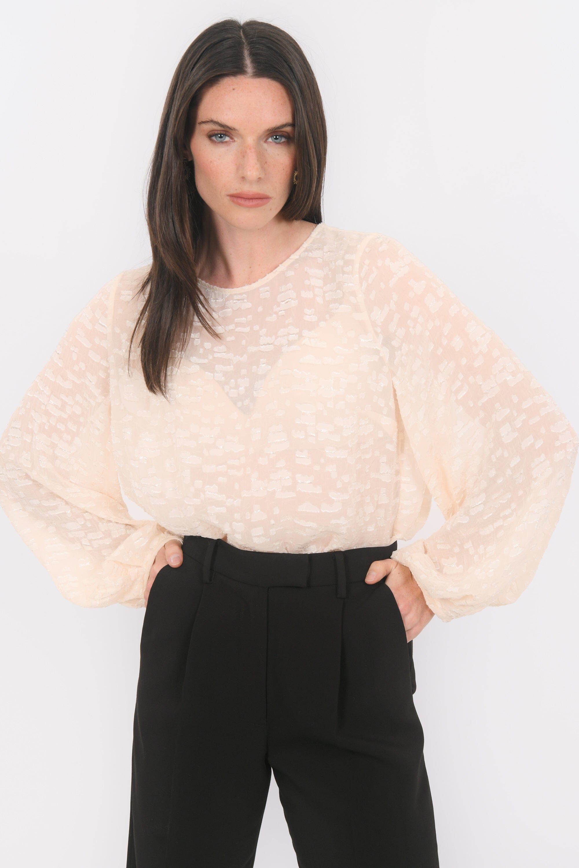 BLOUSE - BABY- ECRU CHEMISIER NEW KOOKAI Mode Kookai