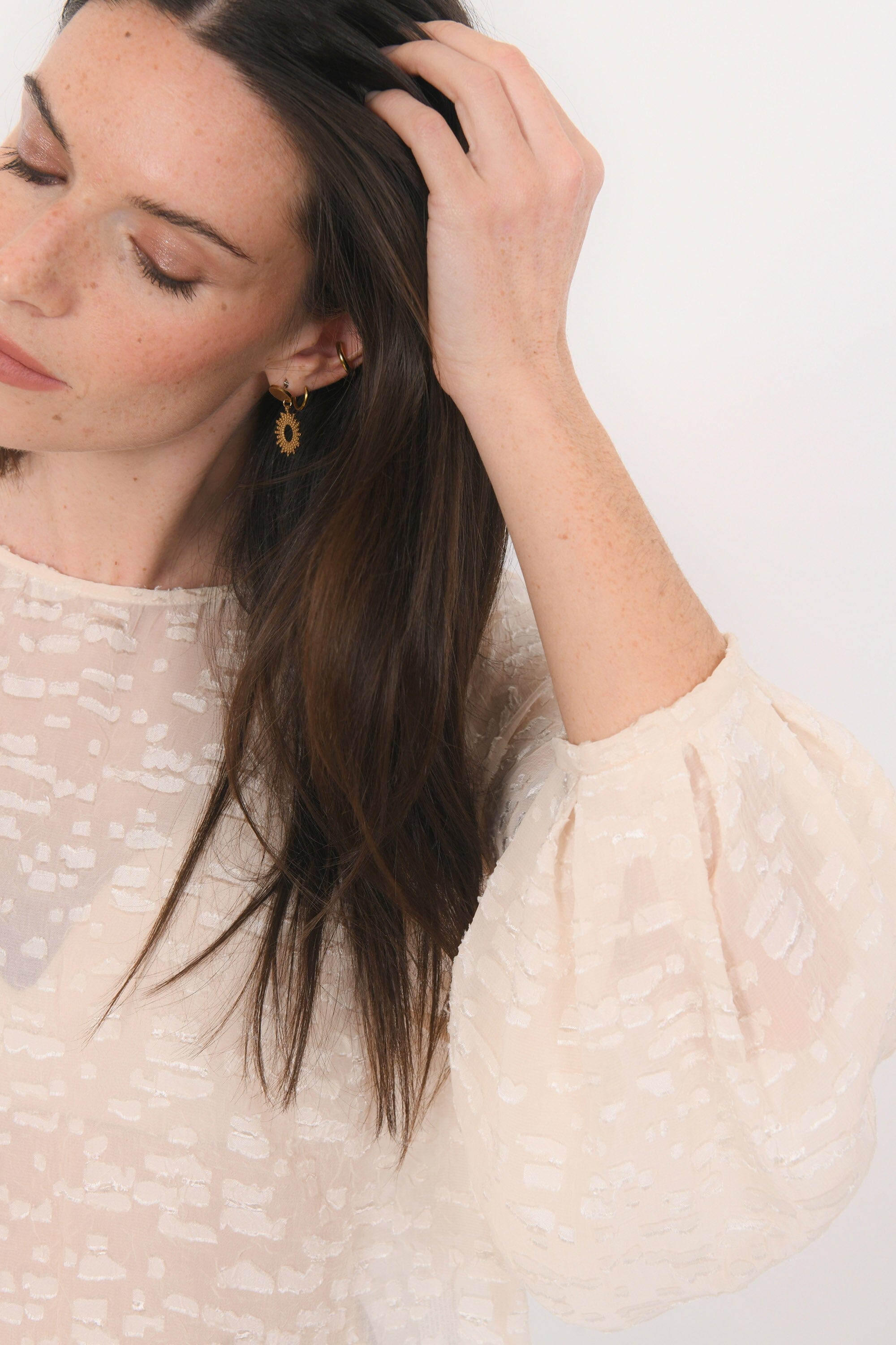 BLOUSE - BABY- ECRU CHEMISIER NEW KOOKAI Mode Kookai