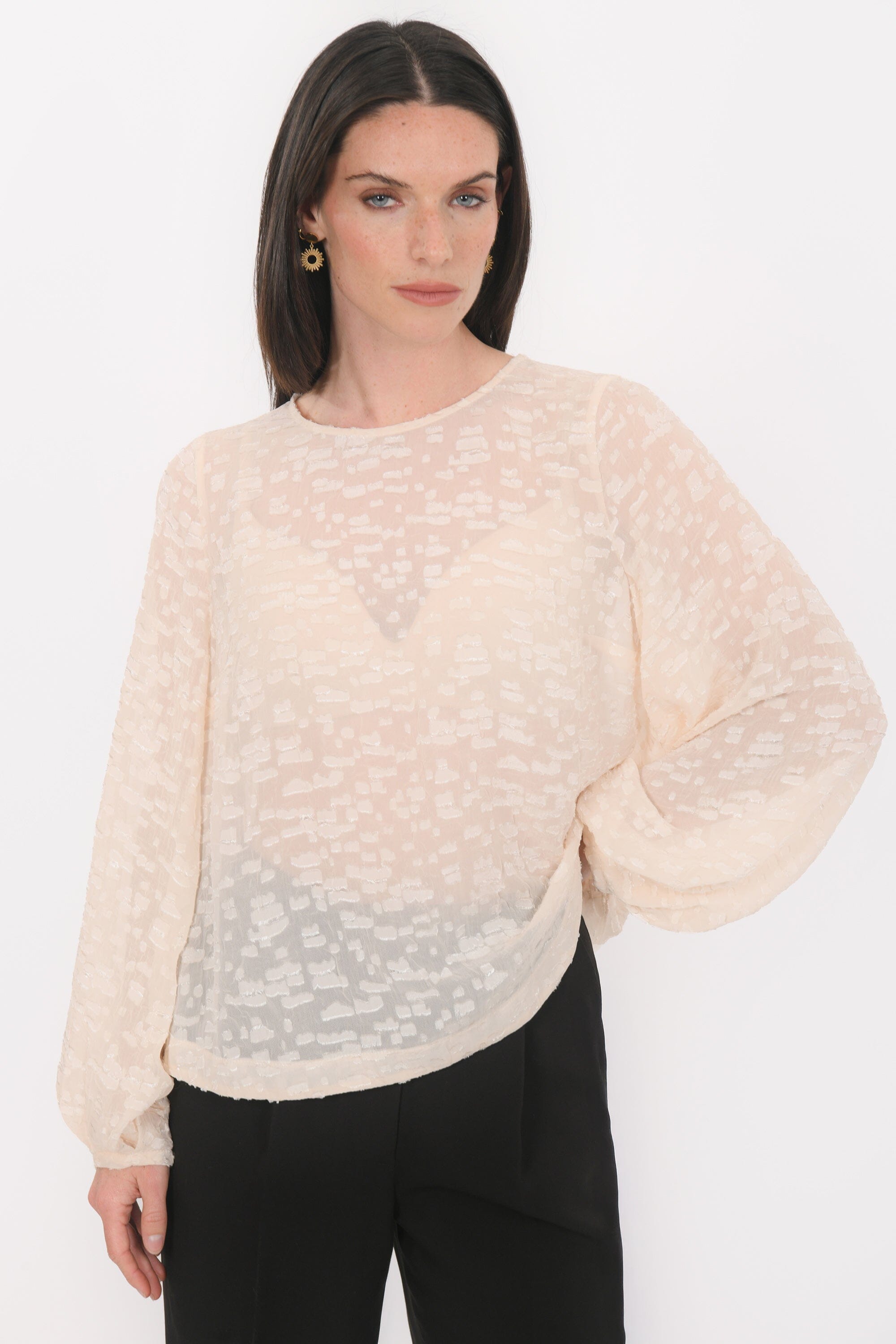 BLOUSE - BABY- ECRU CHEMISIER NEW KOOKAI Mode Kookai