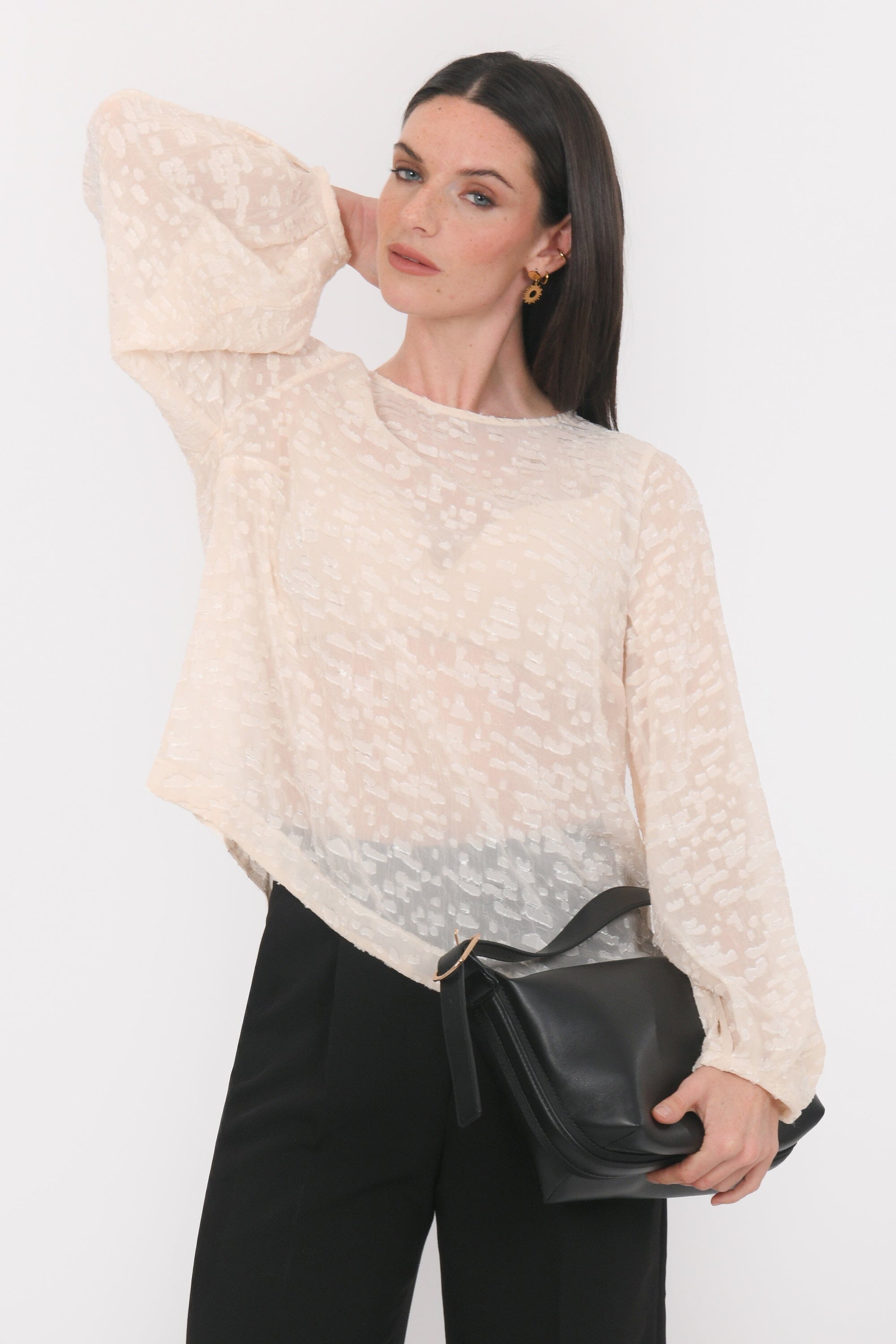 BLOUSE - BABY- ECRU CHEMISIER NEW KOOKAI Mode Kookai