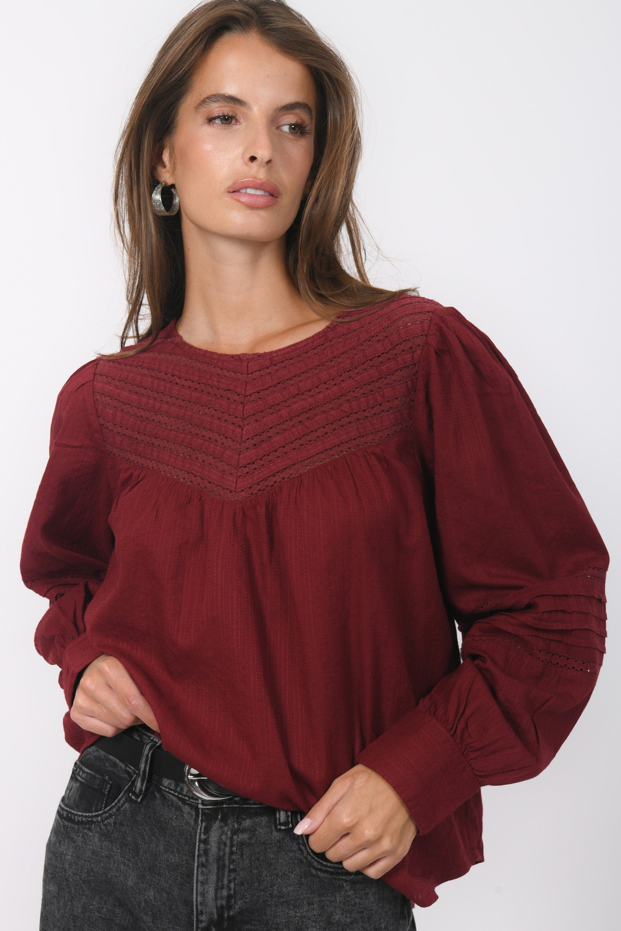 BLOUSE - BAVARIA - CABERNET CHEMISIER NEW KOOKAI Mode Kookai