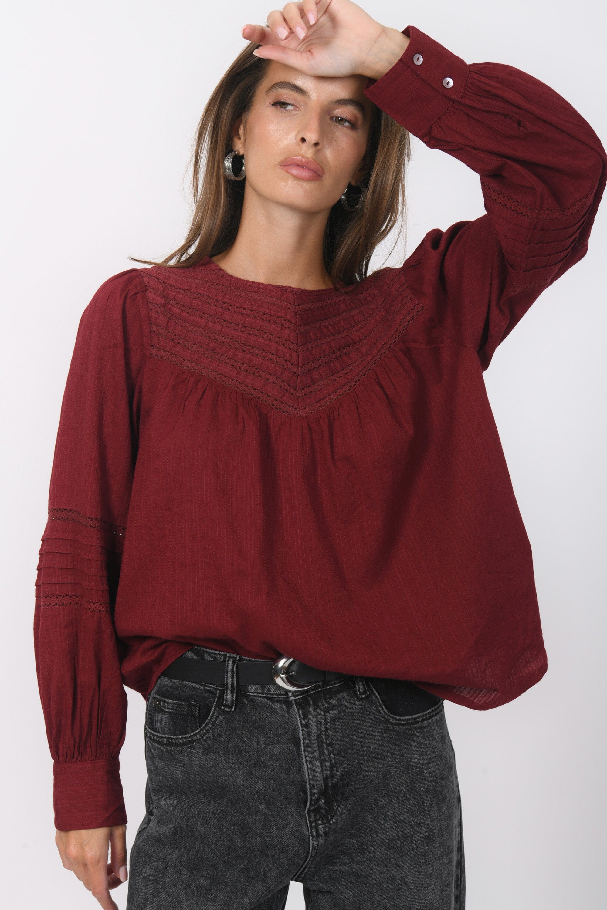 BLOUSE - BAVARIA - CABERNET CHEMISIER NEW KOOKAI Mode Kookai