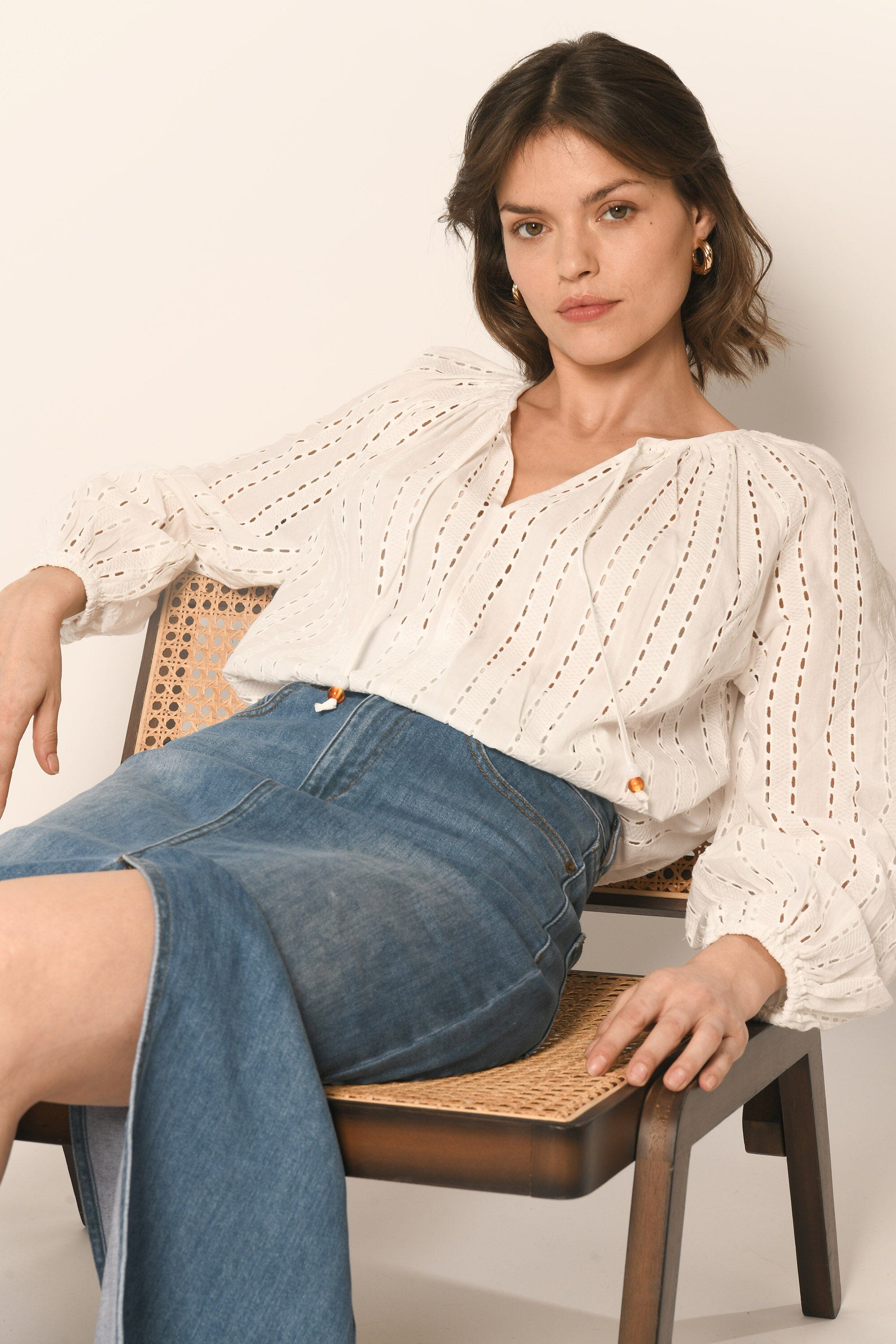BLOUSE - BLANC - ANAELLE CHEMISIER NEW KOOKAI Mode Kookai