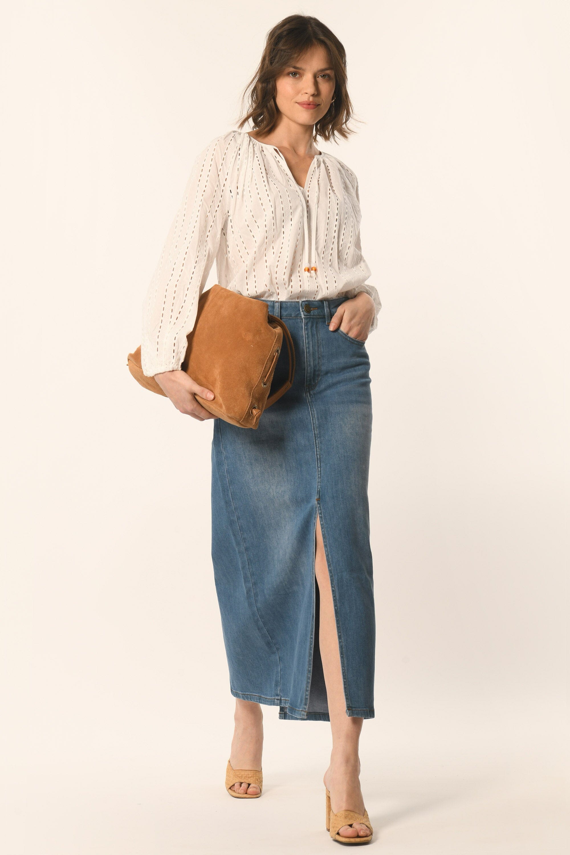 BLOUSE - BLANC - ANAELLE CHEMISIER NEW KOOKAI Mode Kookai