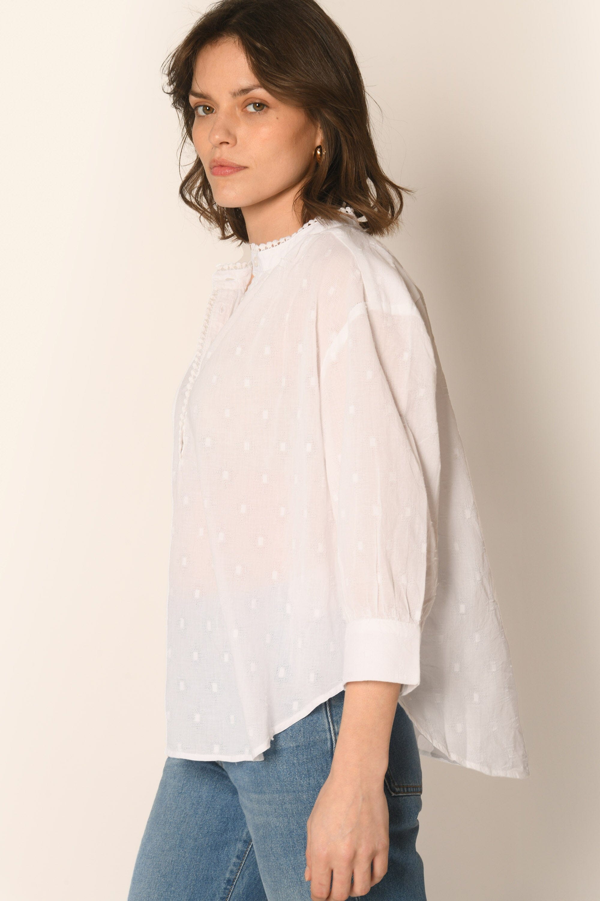 BLOUSE - BLANC - ASSAM CHEMISIER NEW KOOKAI Mode Kookai