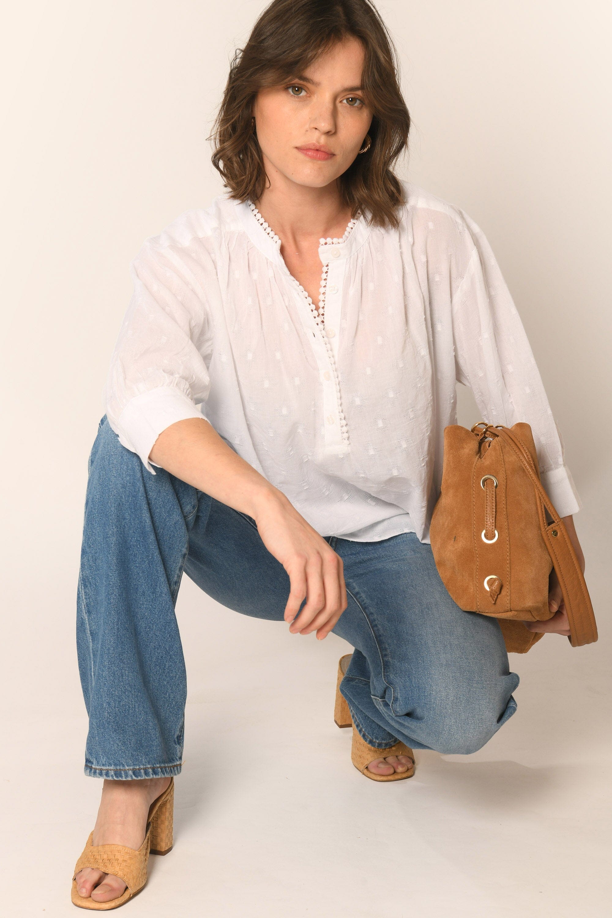 BLOUSE - BLANC - ASSAM CHEMISIER NEW KOOKAI Mode Kookai