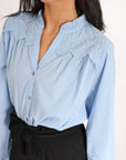 BLOUSE CHEMISE CLEO BLEU CHEMISIER KOOKAI Mode Kookai