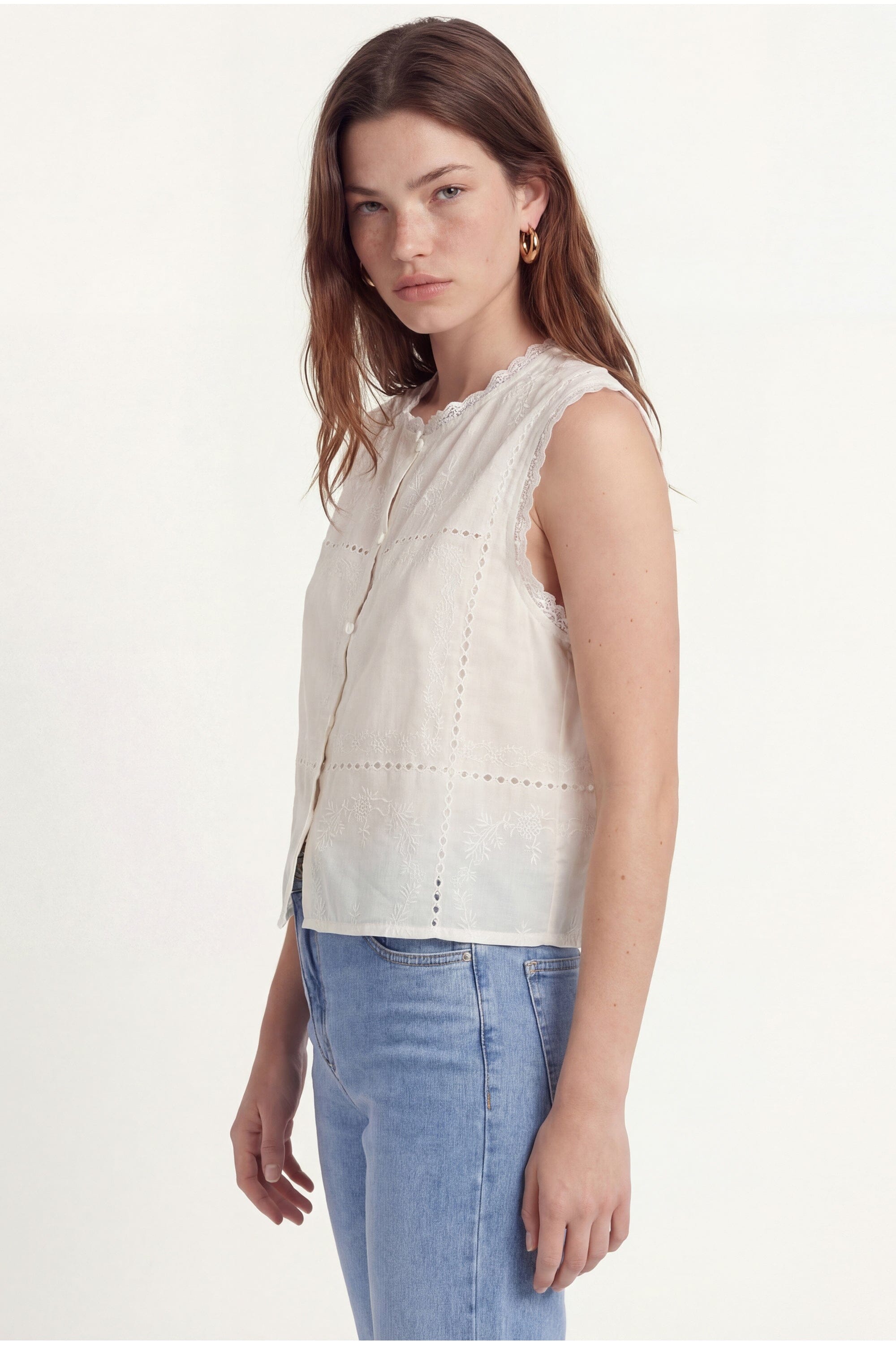 BLOUSE - CRESTA - CREME CHEMISIER NEW KOOKAI Mode Kookai