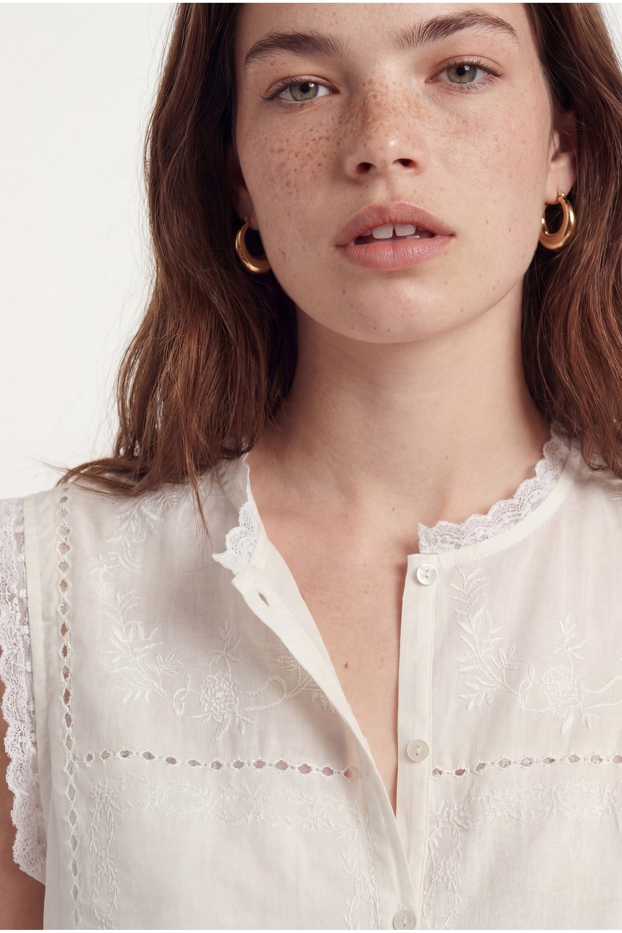 BLOUSE - CRESTA - CREME CHEMISIER NEW KOOKAI Mode Kookai