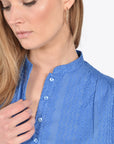 BLOUSE SARAH PRINCESS BLUE CHEMISIER KOOKAI Mode Kookai