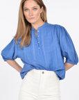 BLOUSE SARAH PRINCESS BLUE CHEMISIER KOOKAI Mode Kookai