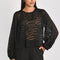 BLOUSE ZEBRE PENNY NOIR CHEMISIER KOOKAI Mode Kookai