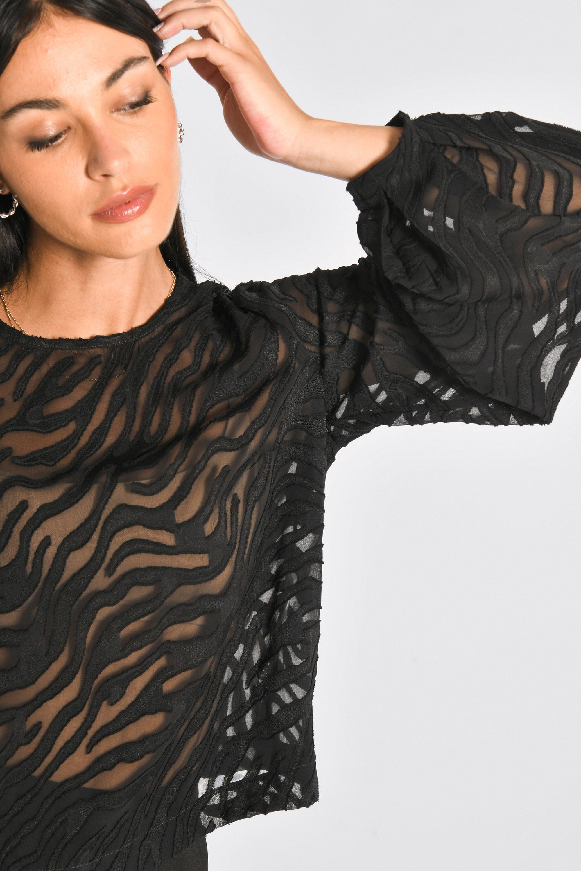 BLOUSE ZEBRE PENNY NOIR CHEMISIER KOOKAI Mode Kookai