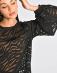 BLOUSE ZEBRE PENNY NOIR CHEMISIER KOOKAI Mode Kookai