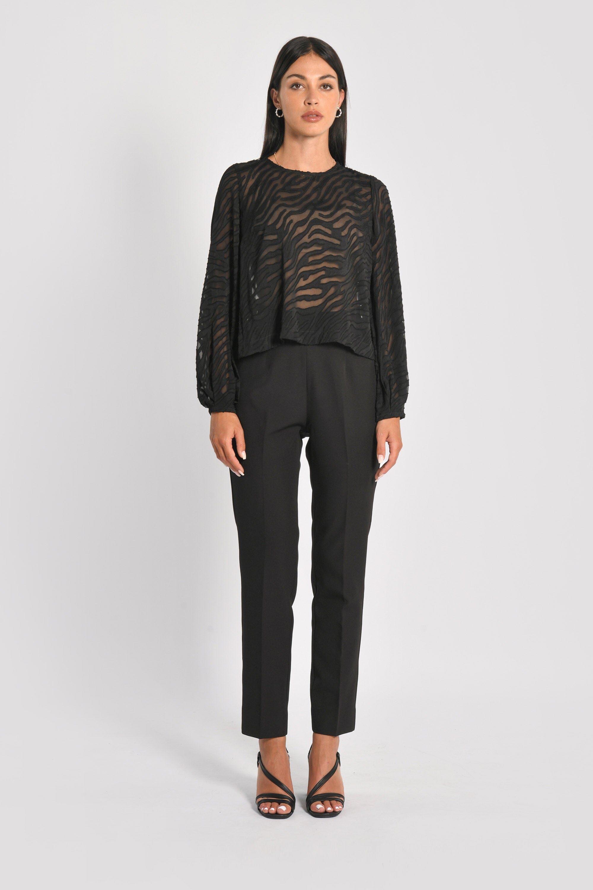 BLOUSE ZEBRE PENNY NOIR CHEMISIER KOOKAI Mode Kookai