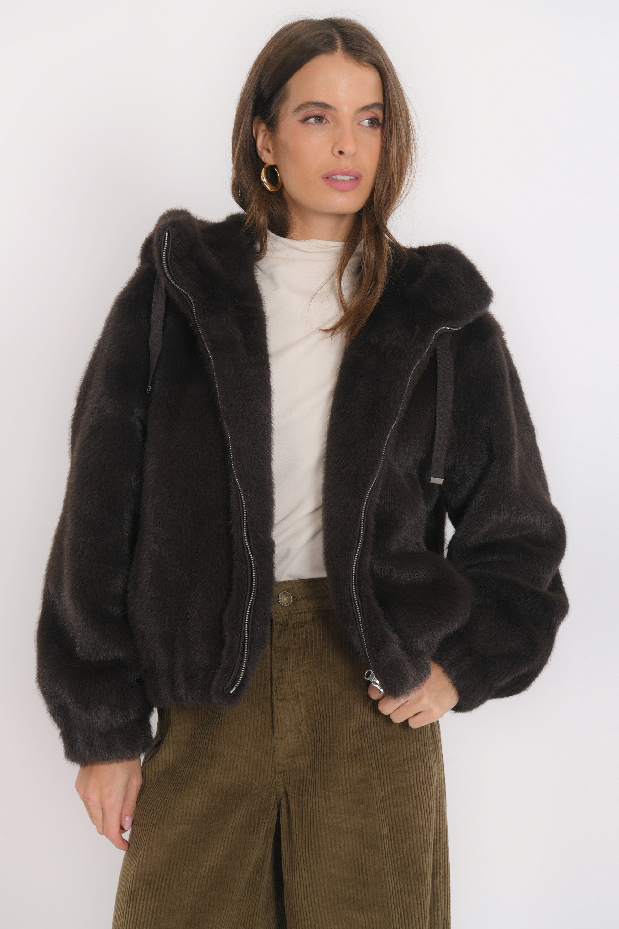 BLOUSON - BASTIAN - CHOCOLAT MANTEAU NEW KOOKAI Mode Kookai