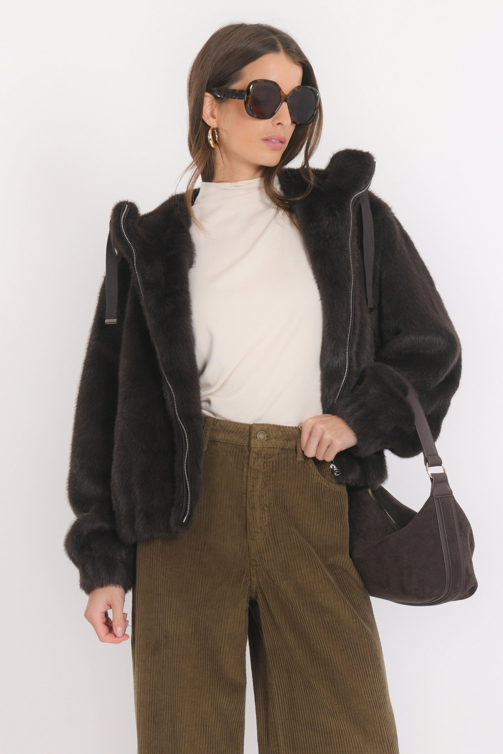 BLOUSON - BASTIAN - CHOCOLAT MANTEAU NEW KOOKAI Mode Kookai