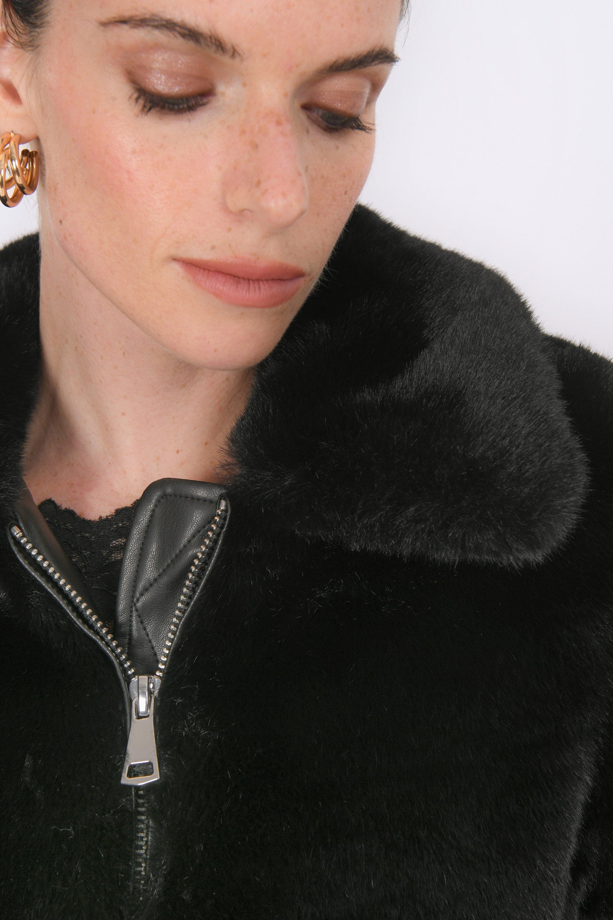 BLOUSON - BERTHA - NOIR MANTEAU NEW KOOKAI Mode Kookai