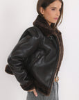 BLOUSON - BLAKE - CHOCOLAT MANTEAU NEW KOOKAI Mode Kookai