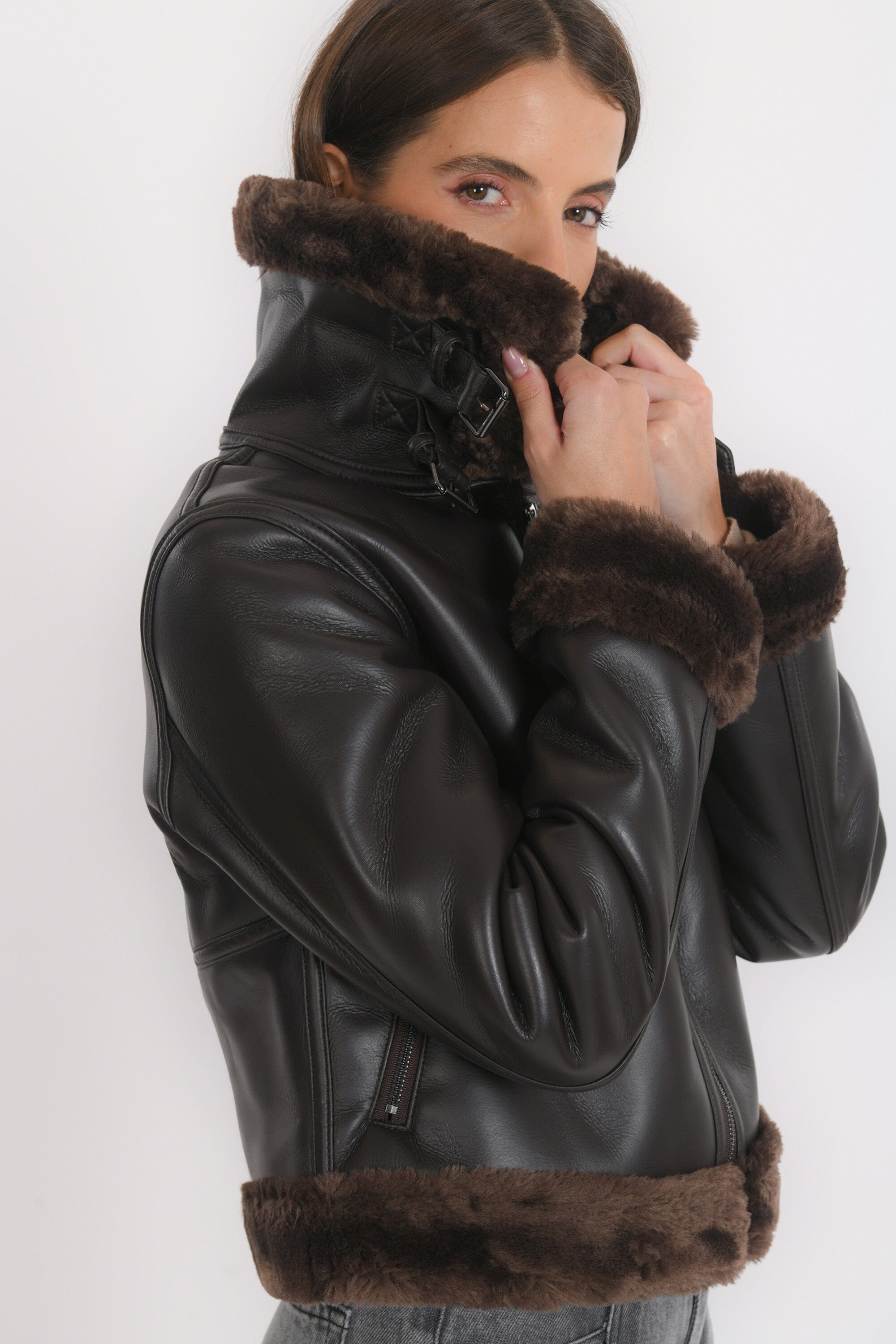 BLOUSON - BLAKE - CHOCOLAT MANTEAU NEW KOOKAI Mode Kookai