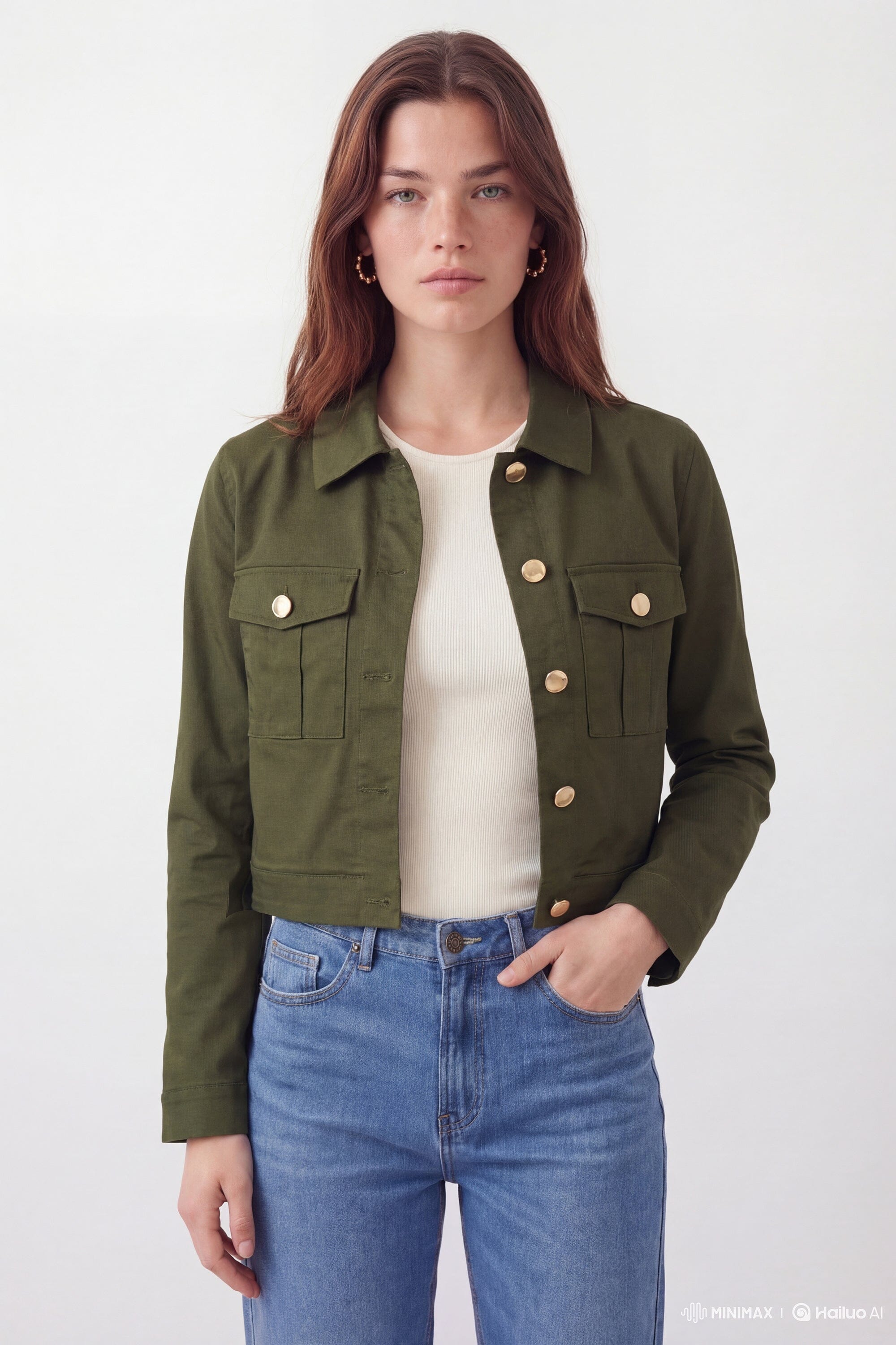 BLOUSON - CAJUN - KAKI VESTE NEW KOOKAI Mode Kookai