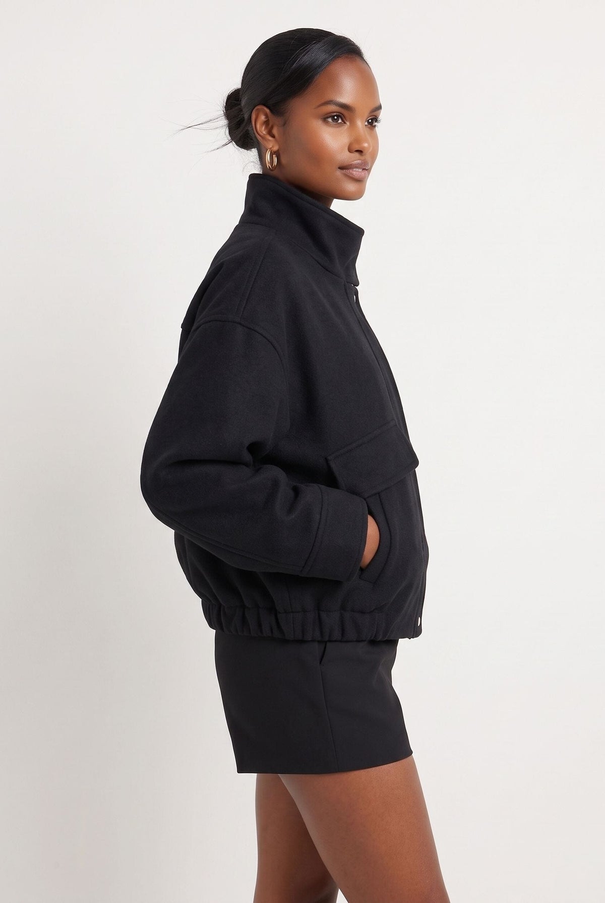 BLOUSON - DONNIA - NOIR MANTEAU NEW KOOKAI Mode Kookai