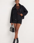 BLOUSON - DONNIA - NOIR MANTEAU NEW KOOKAI Mode Kookai